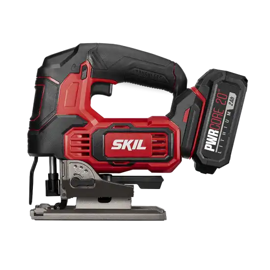 SKIL PWR CORE 20 Brushless Jigsaw, Includes 2.0Ah Lithium Battery with PWR ASSIST USB & PWR JUMP Charger