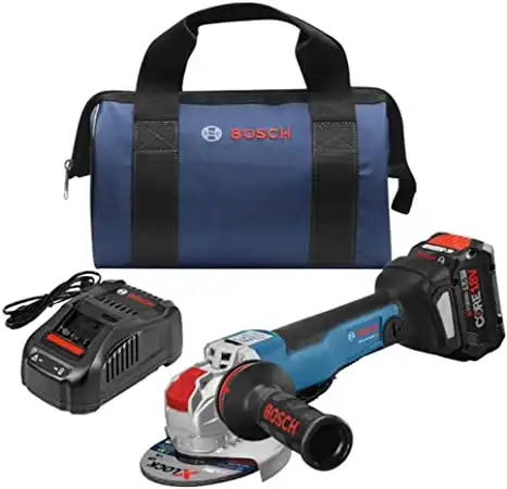 BOSCH GWX18V-50PCB14 18V X-LOCK Brushless Connected-Ready 4-1/2 In. – 5 In. Angle Grinder Kit