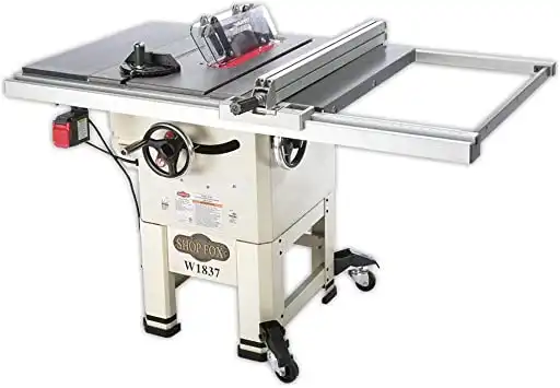 Shop Fox W1837 10" 2hp Open-Stand Hybrid Table Saw