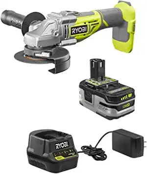 RYOBI 18-Volt Brushless 4-1/2 in. Cut-Off Tool/Angle Grinder Kit with Battery and Charger