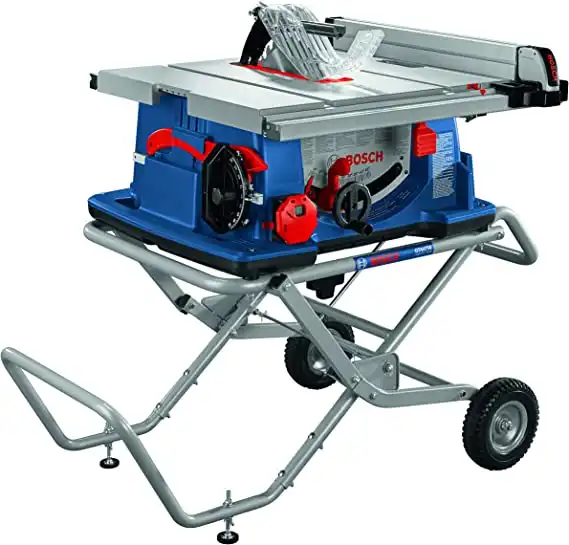 BOSCH 10 In. Worksite Table Saw with Gravity-Rise Wheeled Stand 4100XC-10